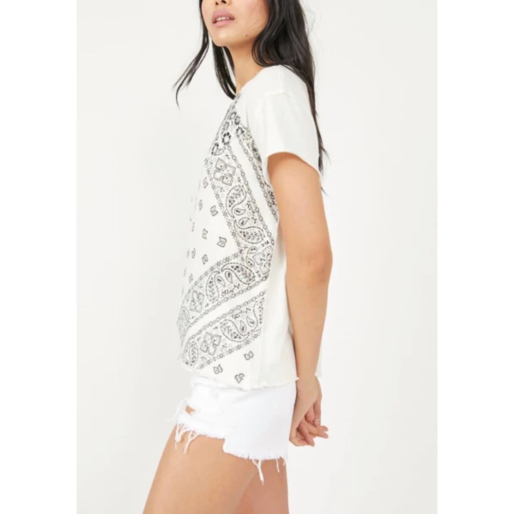 Free People Ivory Bandana Graphic Tee - Picture 3 of 13